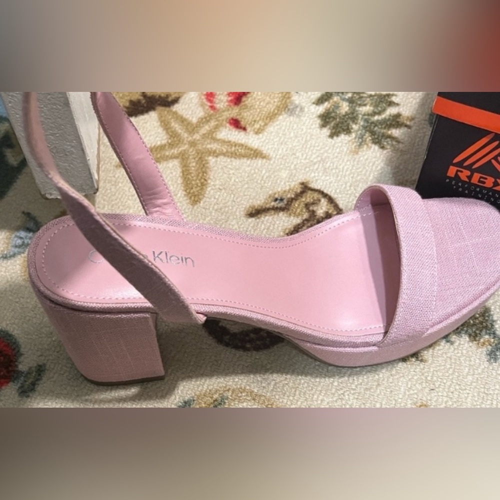 Like New Calvin Klein Suede Dark Pink High Heels Style KCLALAH2. - Picture 6 of 17